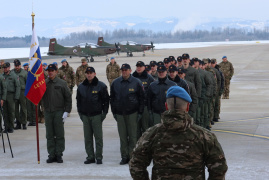 V Cerkljah ob Krki slovesnost ob dnevu slovenskega vojaškega letalstva