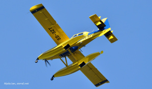 Štiri letala Air Tractor pomagala pri gašenju požara na Krasu 