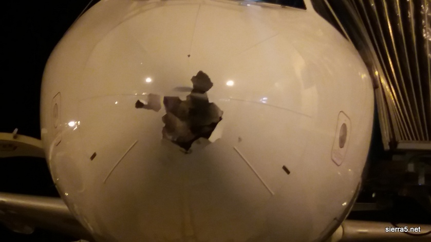 Po&scaron;kodba nosnega dela letala