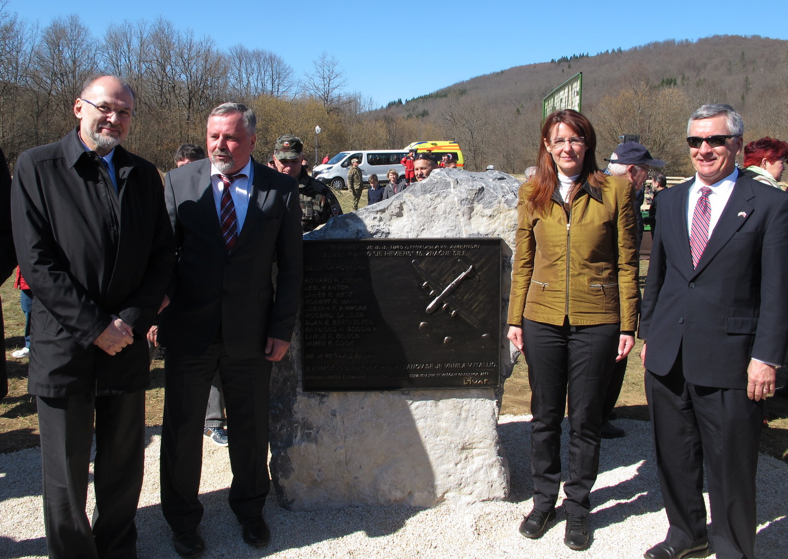 Jelko Kacin, Franc &Scaron;kufca, Andreja Katič in Brent R. Hartley