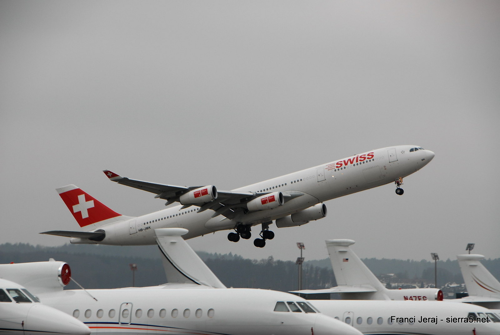 A340 Swiss, foto: Franci Jeraj, ZRH