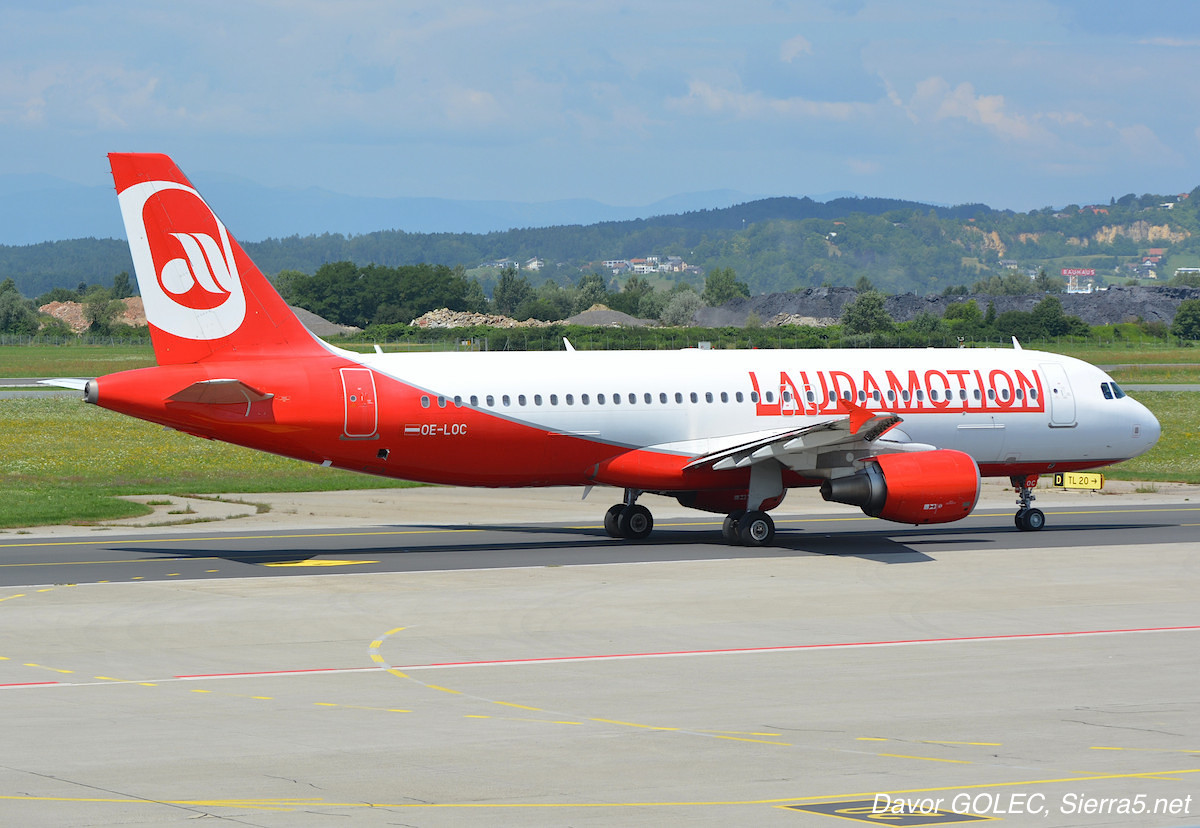 Laudamotion Airbus A320; Gradec