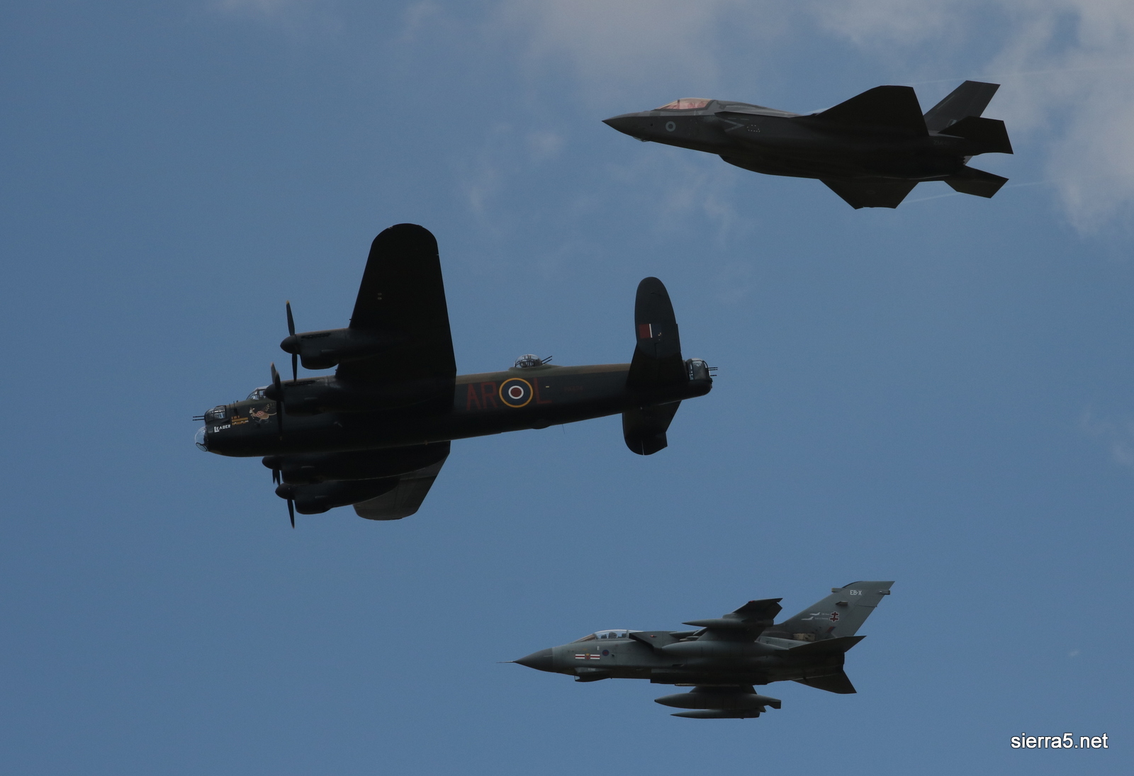 Avro Lancaster, Panavia Tornado in Lockheed Martin F-35 Lightning II
