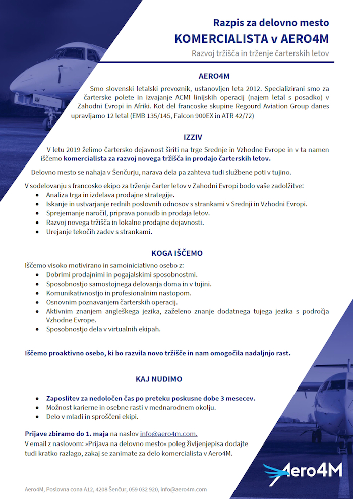 Razpis za delovno mesto