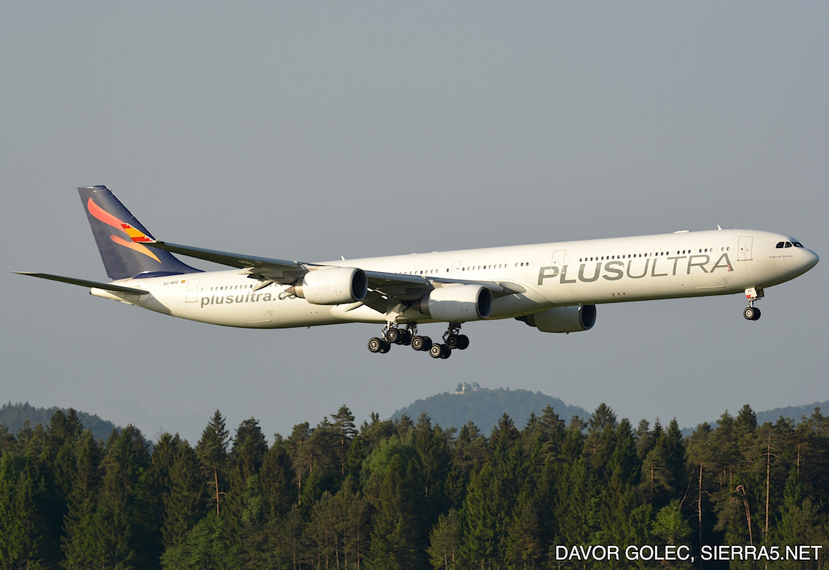 Pristanek Airbusa A340-600 iz Kitajske