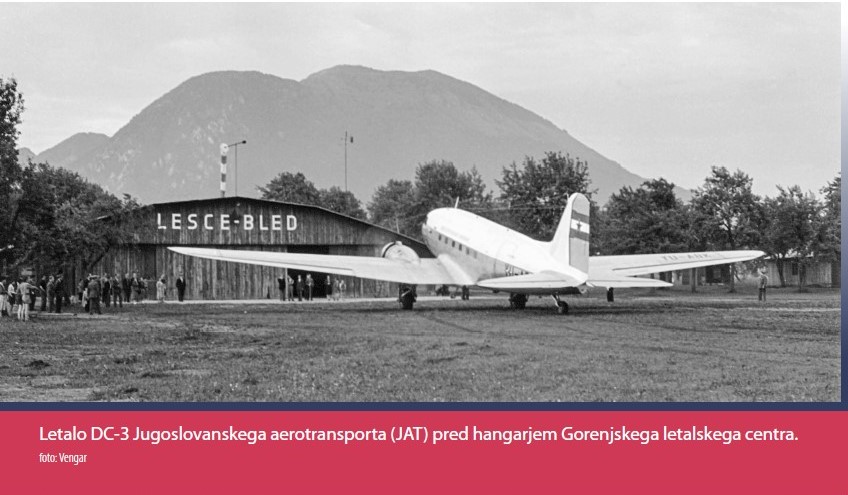 ALC JAT 70 let dc 3 pred hangarjem
